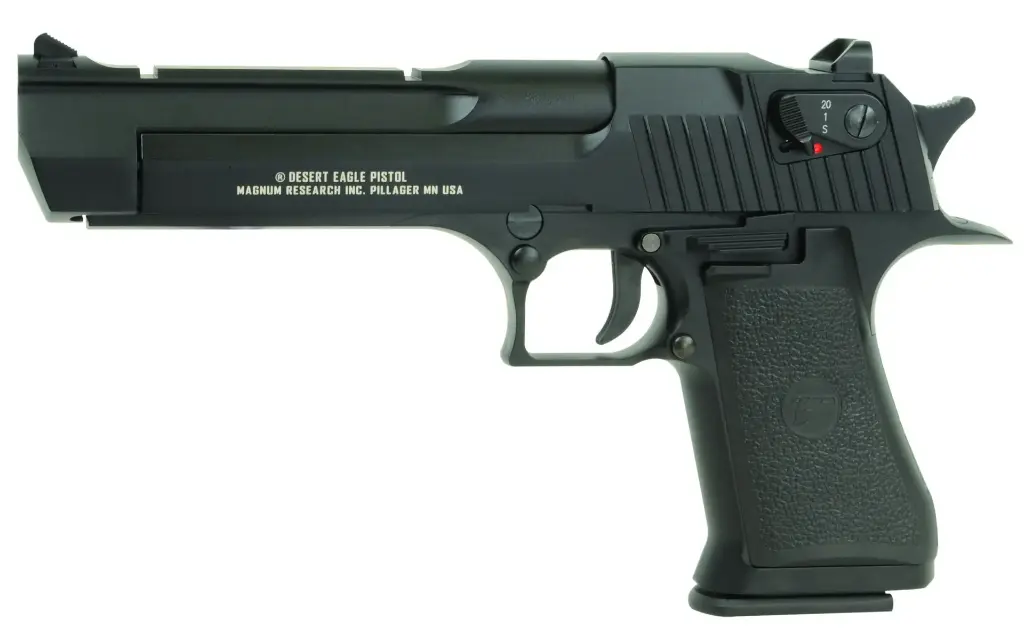 DESERT EAGLE Co2 6mm C. Mobile Auto 21BB's (korte lader) E=1 J Max