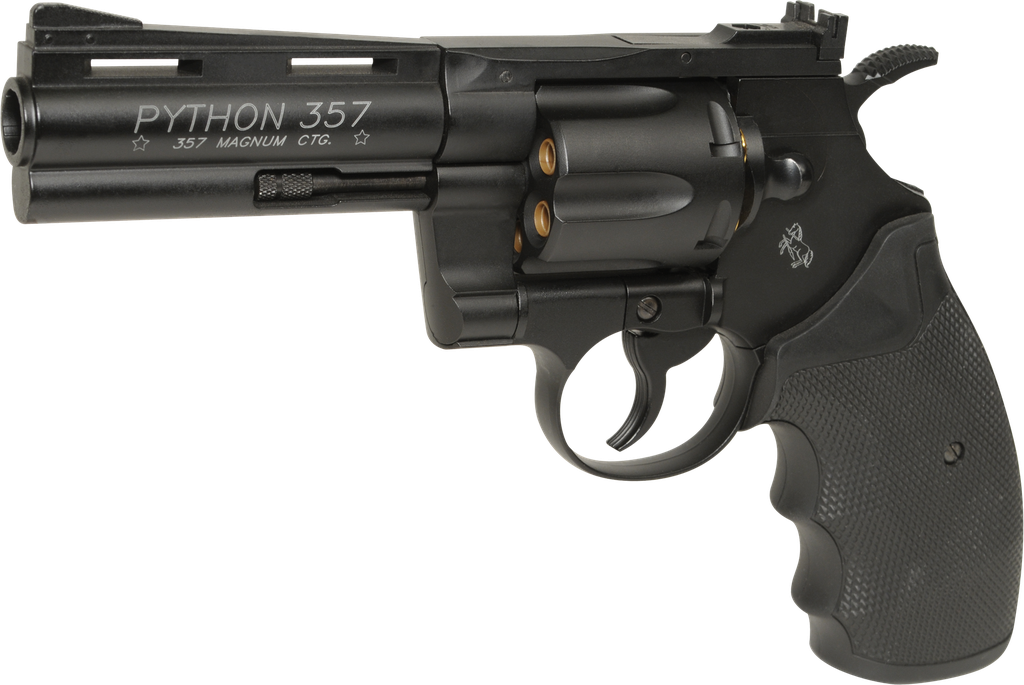 Colt .357 Python 4" CO2 kunststof omhulsels 6BBs 1.9J