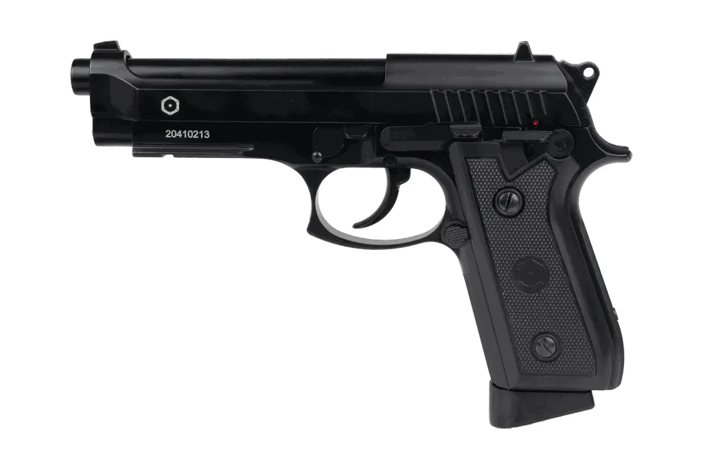 PT92 Co2 6mm mobiele cilinderkop Semi & Auto 27BB's E=1.9J. Max