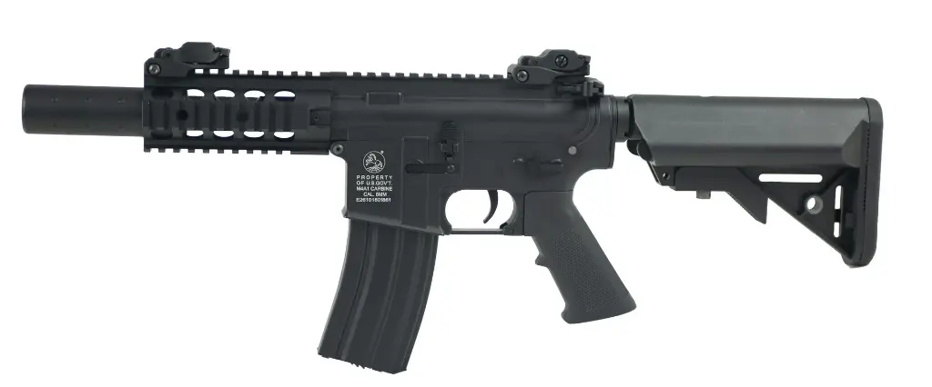 Colt M4 Special Forces Mini AEG Zwart Volledig metaal 1.2J