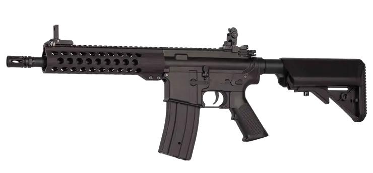 Golden Eagle 6612 9" M4 Airsoft AEG met modulaire handguard en intrekbare kolf