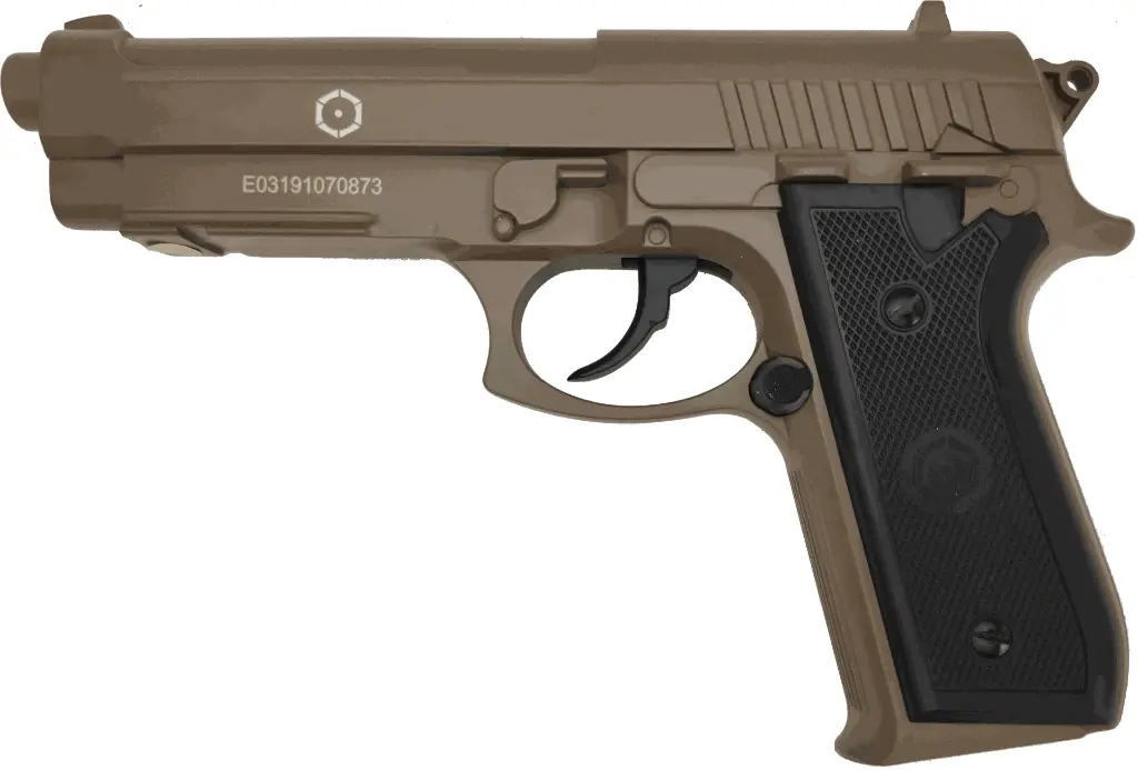 CYBERGUN PT92 TAN Co2 6mm volledig metaal 15BB's E=0,9 J