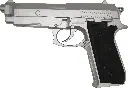CYBERGUN PT92 zilver Co2 6mm volledig metaal 15BB's E=0,9 J