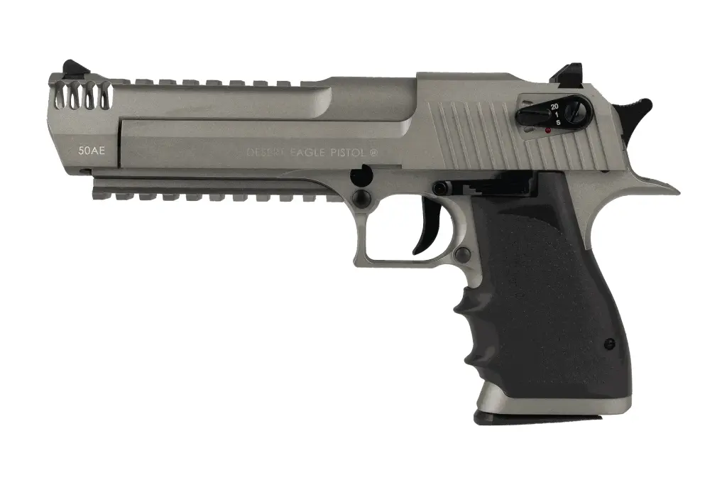DESERT EAGLE L6 CO2 6mm terugslag Full Auto RVS metalen cilinderkop E=1.1J.
