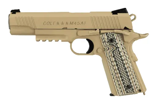 [CYB180521] Colt M45A1 CO2 6 mm beweegbare bout 17 BBs E=1,2 J max