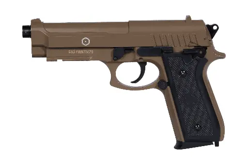 [CYB210117] PT92 Veer Tan 6mm Metalen cilinderkop 12BBs 0.6J
