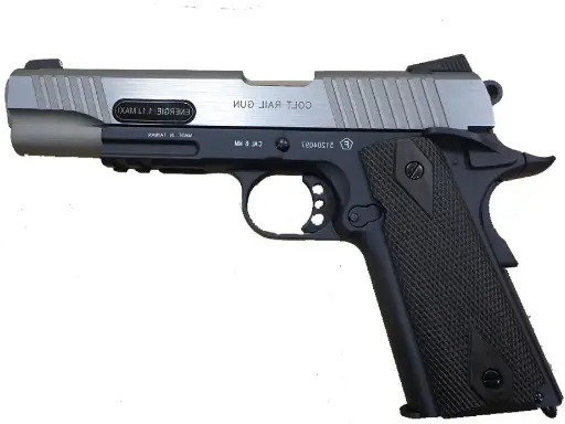 [CYB180531] Colt 1911 Rail Gun GBB CO2 tweekleurig 6 mm 17BBs 1J