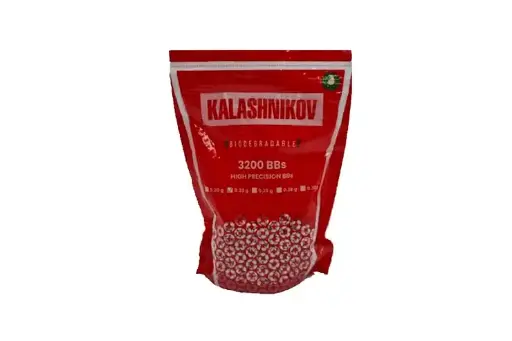 [CYB123705] BIOLOGISCHE Kalashnikov Witte BBs 0,23 g in een zak van 3200 BBs