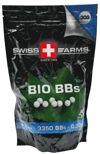 [CYBKABB07WH] Witte biologisch afbreekbare bolletjes 0,30 g zak van 1 kg
