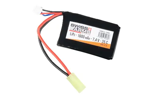 [CYB639065] Accu Swiss Arms LIPo 7.4V 1600mAh Mini Tamyia 25C